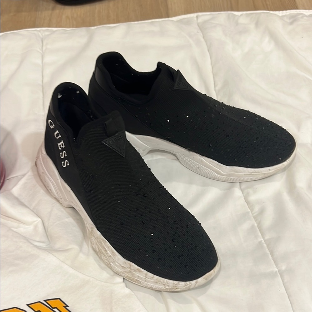🔥🔥 Shoes Guess Black Sneakers with White Soles - Picture 5 of 5